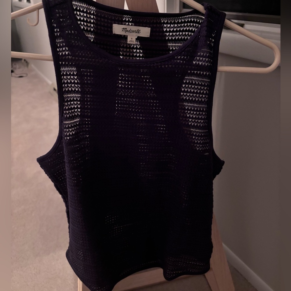Madewell Black Knit Tank Top
